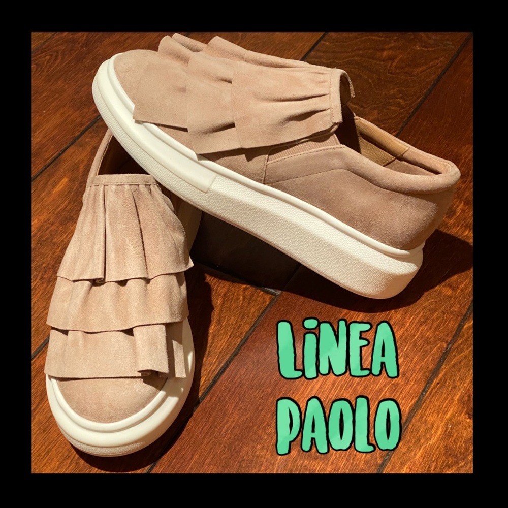 ❤️FINAL❤️LINEA PAOLO leather slip-on sneakers